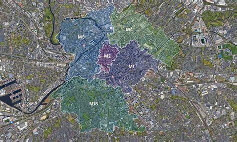 Manchester Postcode Map に対する画像結果