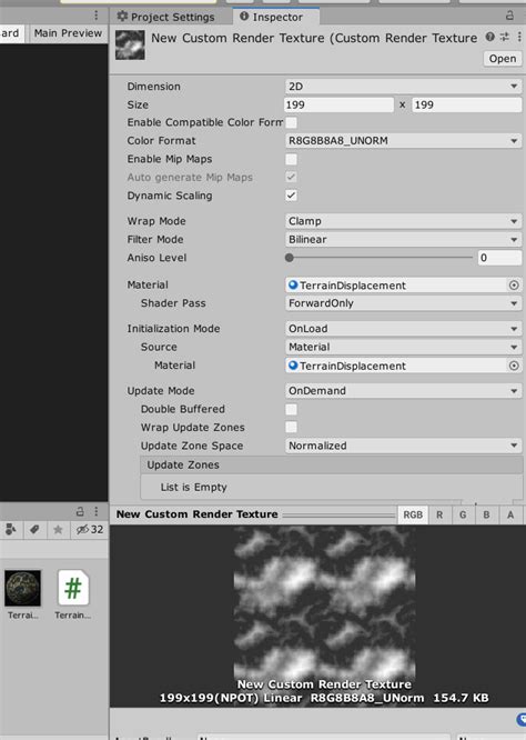 Unity Render Texture に対する画像結果