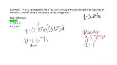 Physics Free Fall Practice Problems に対する画像結果