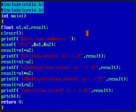 Image result for Basic Sample Codes of C