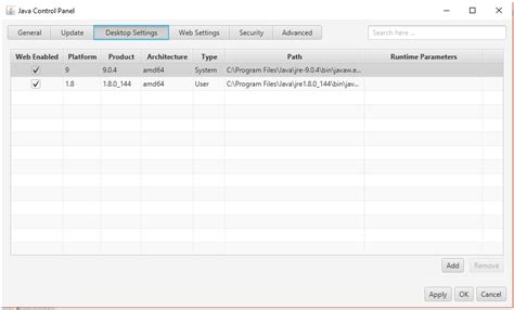 Image result for Java in Control Panel