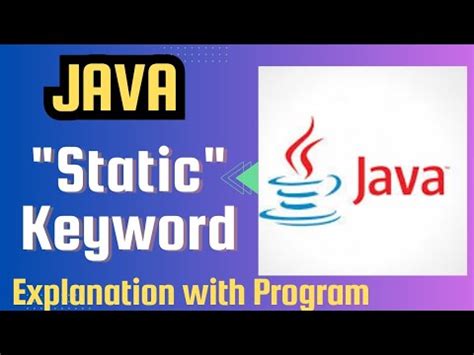 Static Keyword Program in Java に対する画像結果