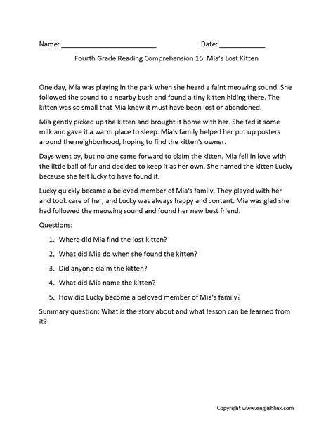 Image result for Fourth Grade Reading Comprehension