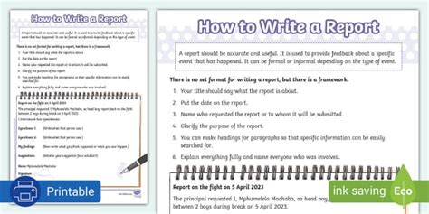 How to Write an Objective Report に対する画像結果