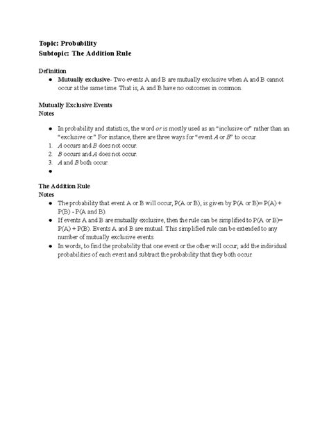 Image result for Addition Rule Stats