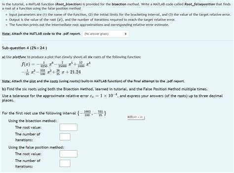 Image result for Bisection in MATLAB