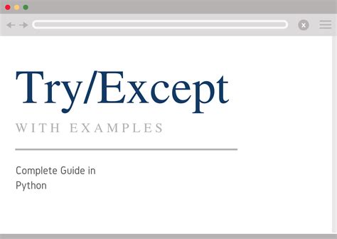 Try/Except Python with Error Message に対する画像結果