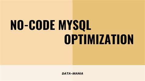 MySQL Performance Optimization に対する画像結果