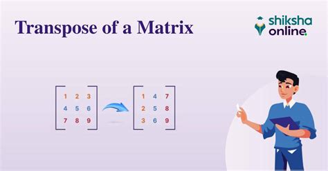 Image result for Transpose of Matrix Answersheet