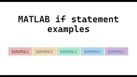 Image result for MATLAB If Statement Shorthand