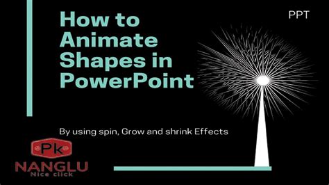 How to Animate Shapes in PowerPoint | add animation to shapes in ...