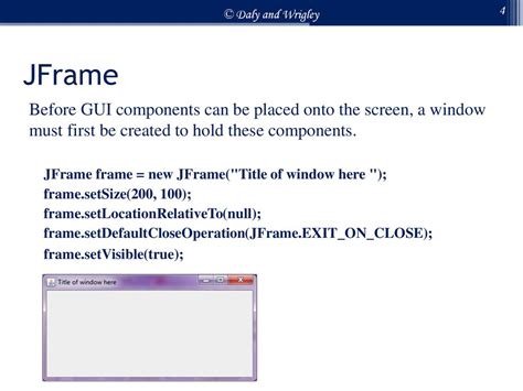 Image result for How to Open the J Frame GUI