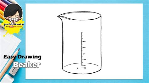 Toradh íomhá ar Science Beaker Drawing