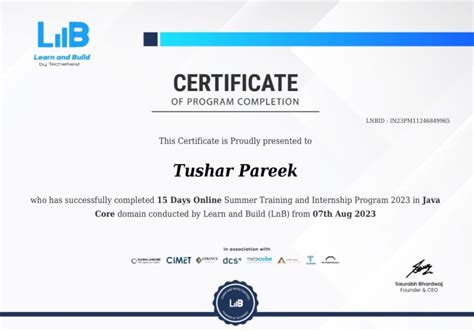 Java Internship Certificate に対する画像結果