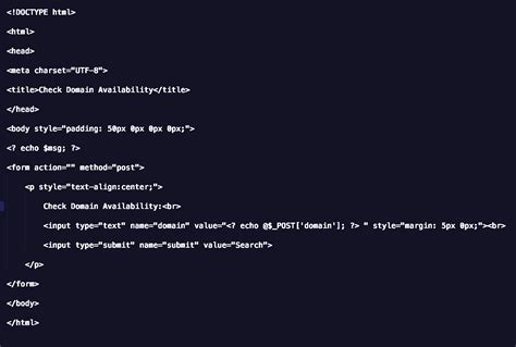 Image result for Domain Search HTML