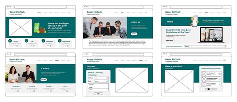 Web Design Wireframe Templates に対する画像結果