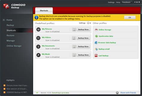 Comodo Free Backup Software に対する画像結果