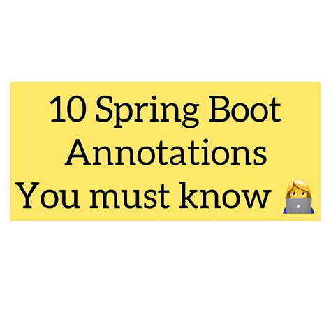 תוצאת תמונה עבור Spring Boot Annotations Use in Tamil