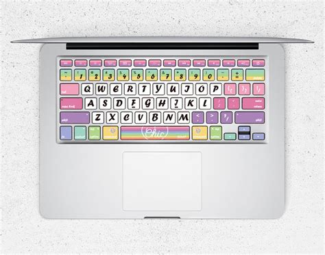 Rainbow Keyboard Stickers Laptop Keyboard Cover Vinyl Macbook - Etsy