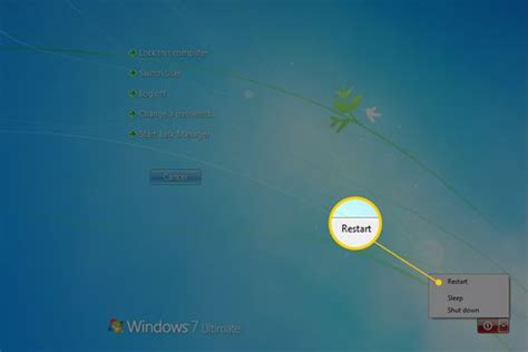 Reboot Computer Windows 7 に対する画像結果