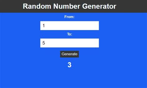 Image result for HTML Random Number