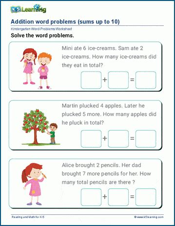 Afbeeldingsresultaten voor Solving Addition Word Problems