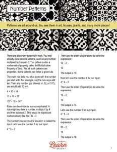 Grade 5 Math Sheets Number Patterns に対する画像結果