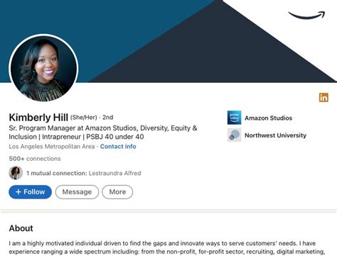 Image result for LinkedIn Profile Examples Customer Service