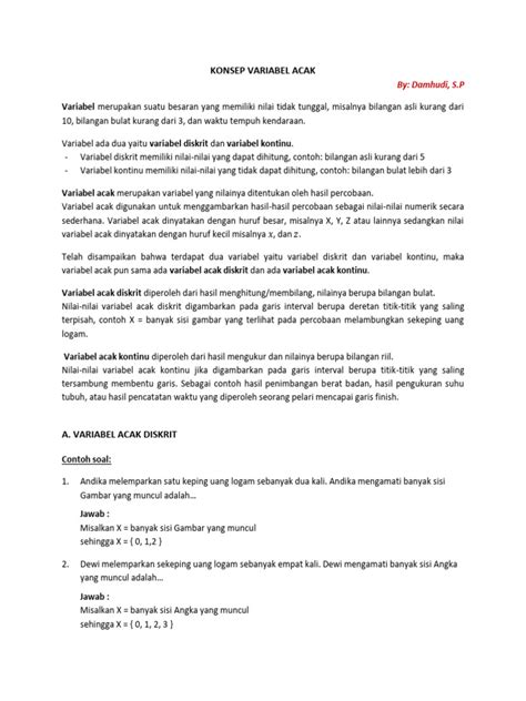 Image result for Variabel Acak