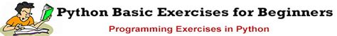Image result for Python Basic Exercises for Beginners