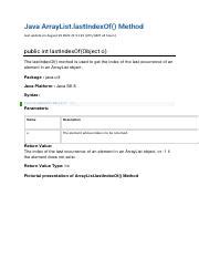 Image result for lastIndexOf Method in Java
