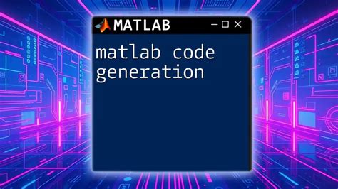 Image result for Code Generation Setting in MATLAB