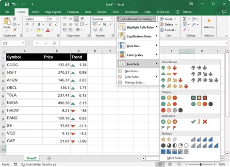 Image result for Excel Conditional Formatting to Add Icon