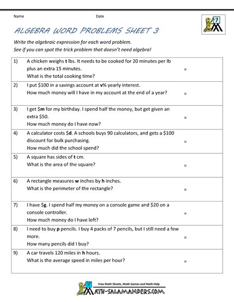 Afbeeldingsresultaten voor Algebra 2 Worksheets Printable