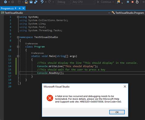 Toradh íomhá ar Windows 8 Visual Studio Error
