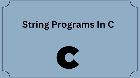 Image result for String Program C