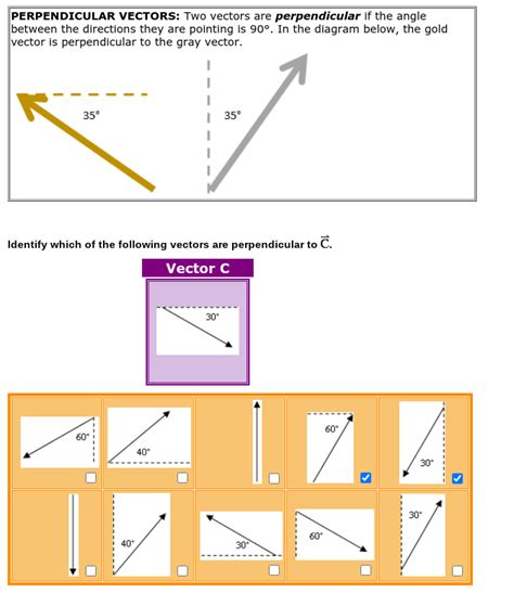 Image result for Perpendicular Vectors Example