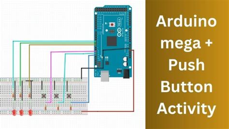 Image result for Arduino Mega with Push Button and LED