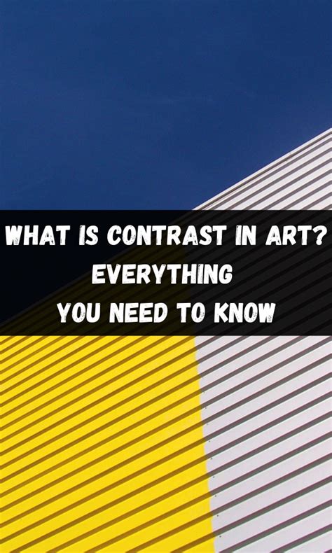 Image result for Contrast Art Definition