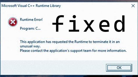 How to Fix Microsoft Visual C RuntimeError に対する画像結果