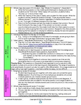 Toradh íomhá ar Area Model Lesson Plan