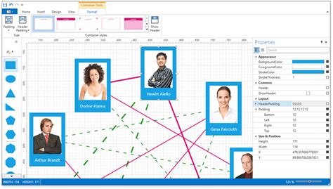 Toradh íomhá ar DevExpress Diagram Control