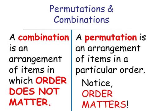 Image result for Combination V Permutation