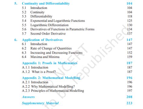 Maths Index Class 12 Book 2 に対する画像結果