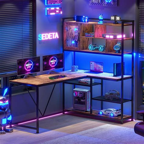 Toradh íomhá ar L-Shape Computer Desk Plans