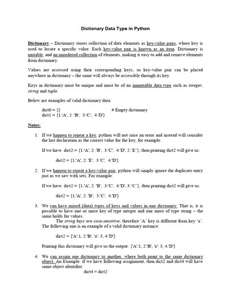 Image result for Which Data Types Work with Dict