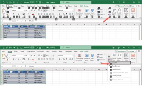 Image result for Delete a Table in Excel without Deleting Data