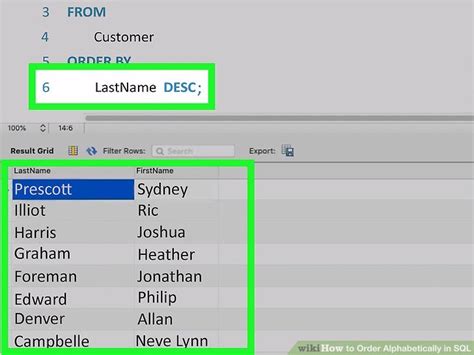 Image result for Order by Alphabetical SQL