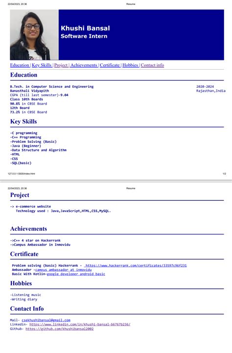 HTML Code for Resume in Notepad に対する画像結果