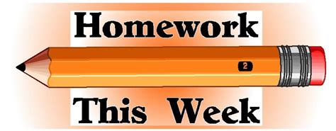 Image result for Homework This Week Label